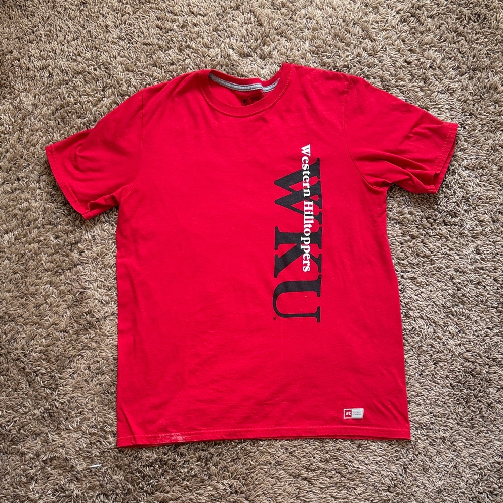 Russell Athletic Red WKU Men's Tee